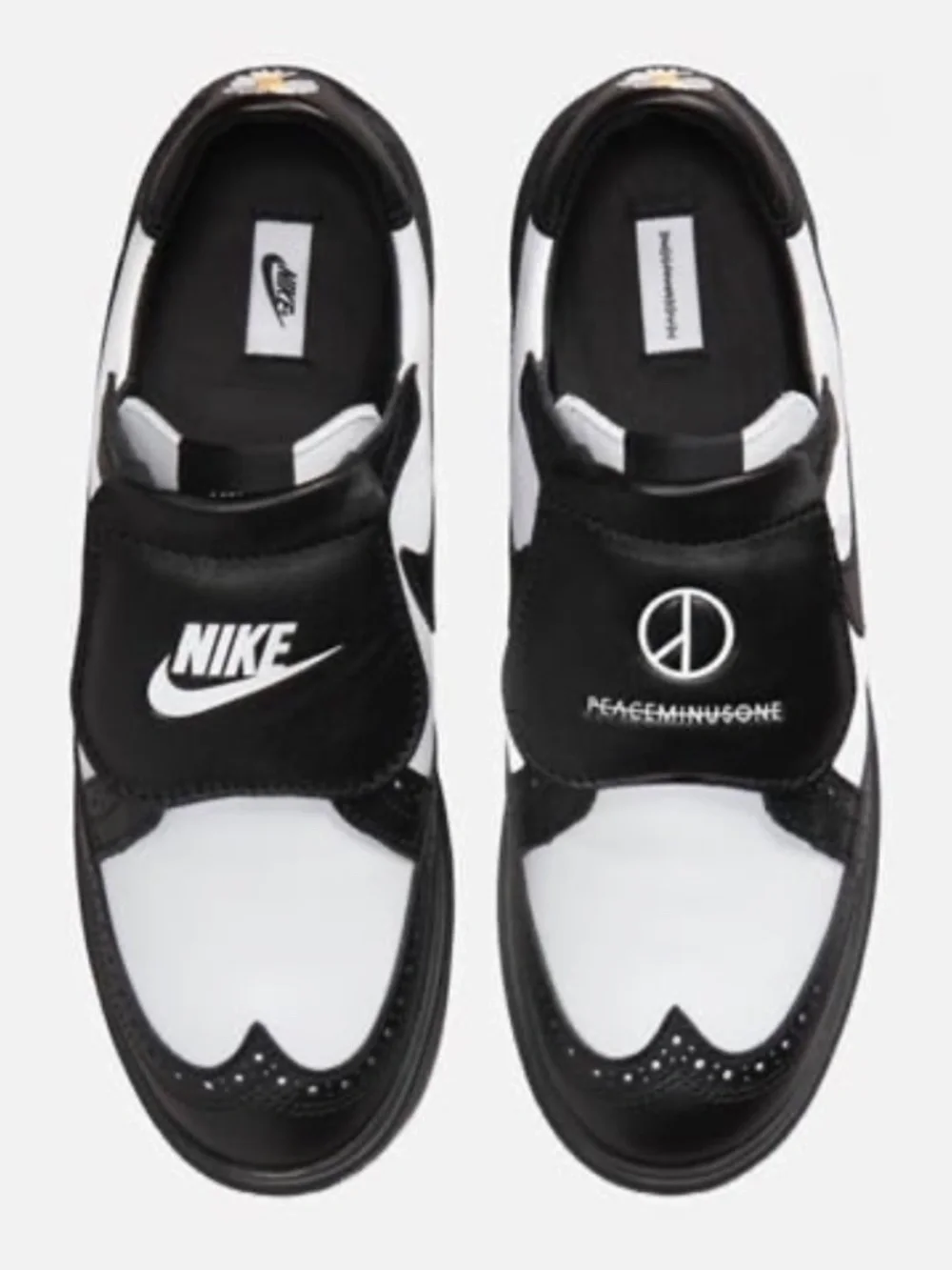 Nike X Kwondo 1 X Peaceminusone Leather Dress Shoes Mens Size 12 DH2482-10